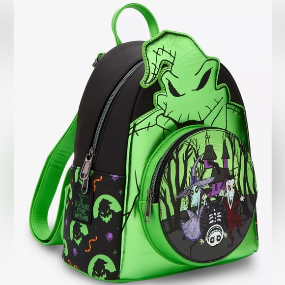 Loungefly The Nightmare Before Christmas Oogie Boogie Metallic Mini Backpack main image 4